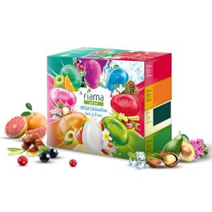 Fiama Gel Bathing Bar Mega Celebration Pack, With 8 Unique Gel Bars, 1000g (125g - Pack of 8), with Skin Conditioners For Moisturized Skin, Soap for Women & Men, For All Skin Types Visit the Fiama Store